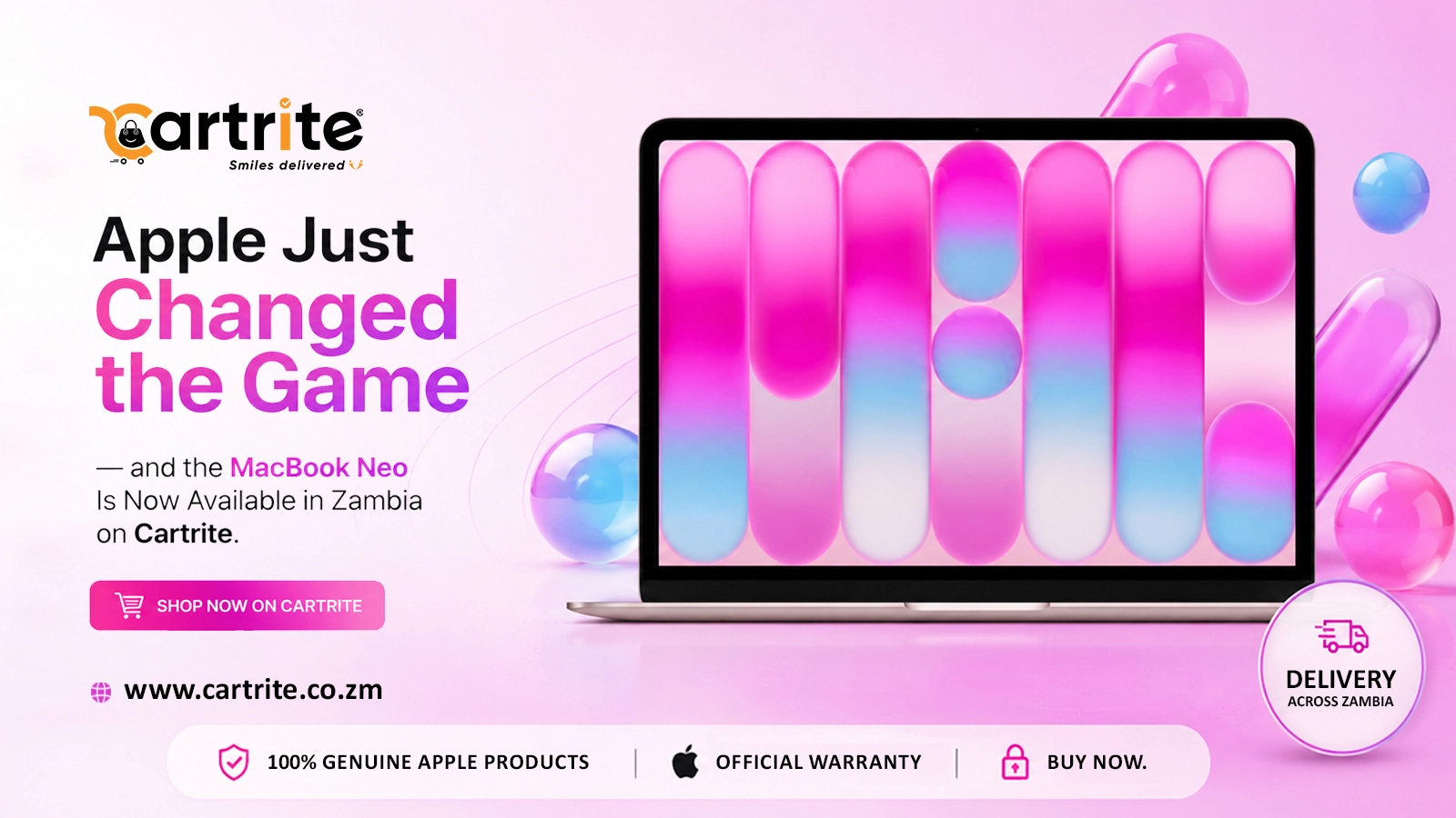 Apple Just Changed the Game — and the MacBook Neo Is Now Available in Zambia on Cartrite