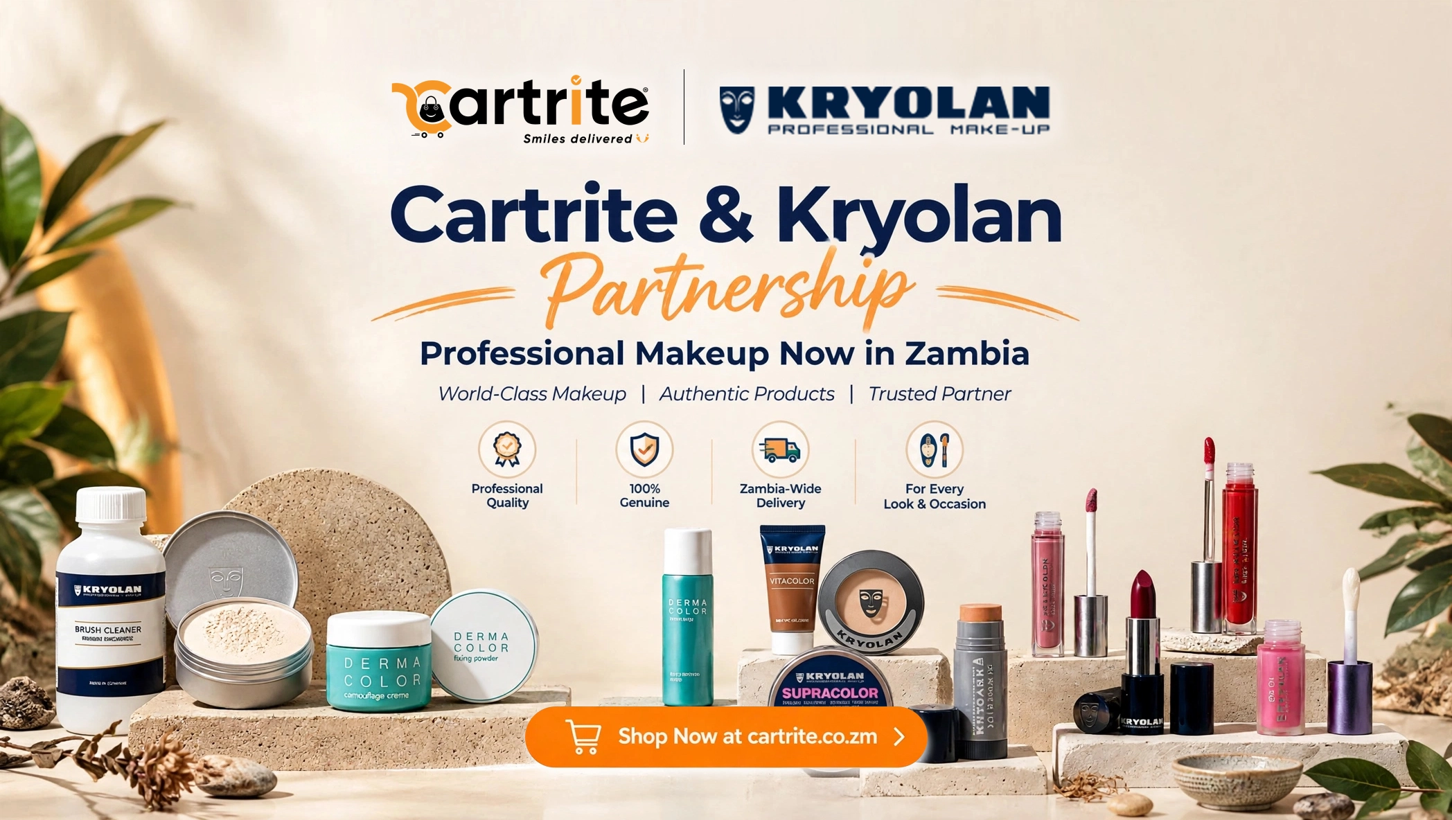Cartrite & Kryolan Partnership: Bringing Professional Makeup to Lusaka, Zambia | Cartrite Zambia Blog