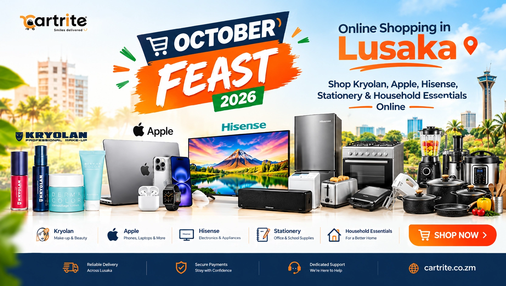 October Feast 2026 in Lusaka, Zambia: Top Picks for Online Shopping | Cartrite Zambia Blog