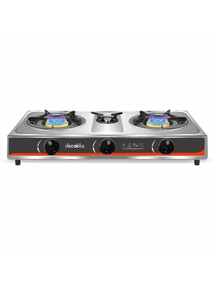 Decakila -  Gas Cooker 3 Burner 2.7kW x 2 + 0.7kW -  KMGS041M