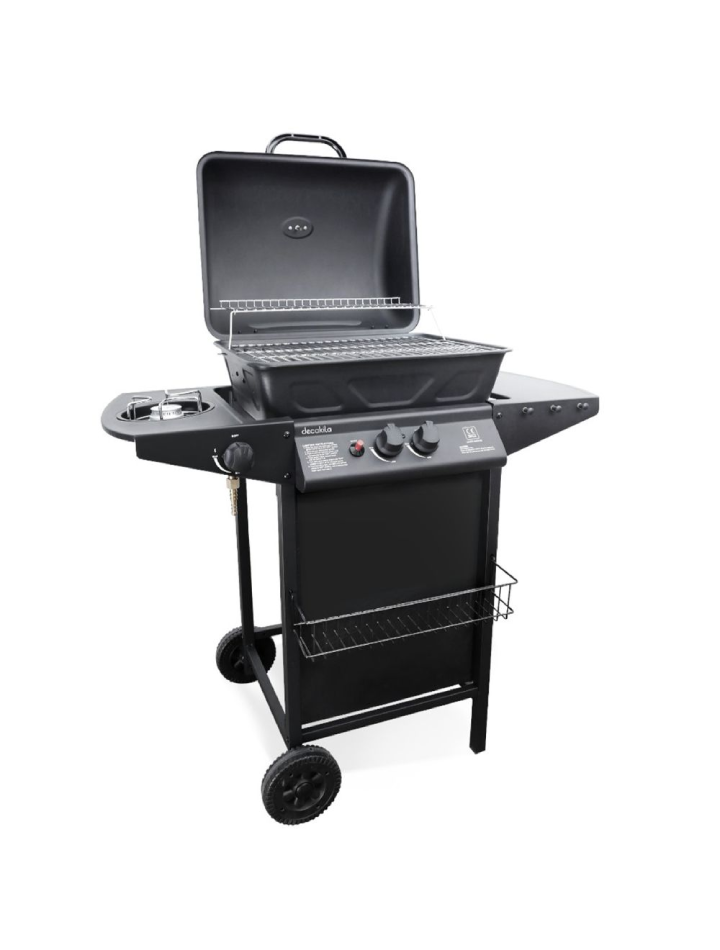 Decakila -  2 Burner Gas BBQ Grill Stand – KMGS005B