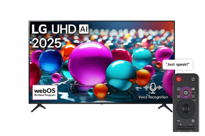 55 Inch LG UHD AI UA85 4K Smart TV AI Magic remote HDR10 WebOS25 2025