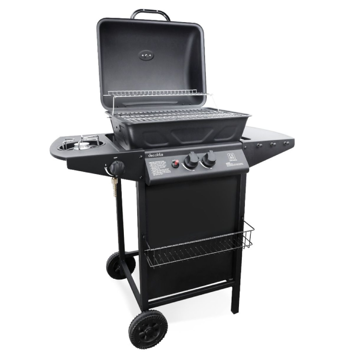 Decakila -  2 Burner Gas BBQ Grill Stand – KMGS005B
