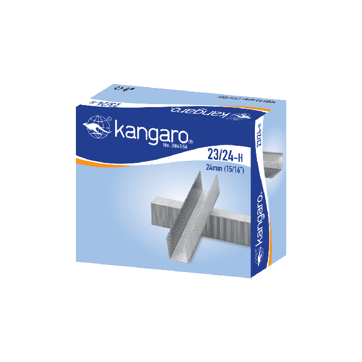 Kangaro Heavy Duty Staples – 1000-Piece Pack, 24 mm Leg Length ( 23/24H )