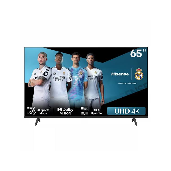 Hisense 65″ UHD 4K Smart TV – VIDAA Smart, Dolby Vision HDR, 4K AI Upscaler (LED65A6N)