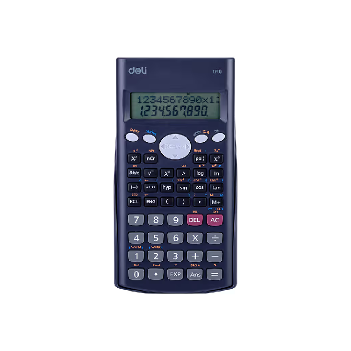 Deli Scientific Calculator – 240 Functions, Dual-Power, 10+2 Digit Display & Exam-Approved (E1710)