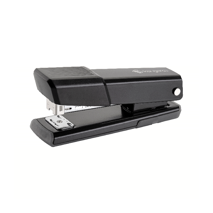 Kangaro DS‑45 Black Stapler – Quick‑Load Desk Stapler with Reload Indicator, 30‑Sheet Capacity
