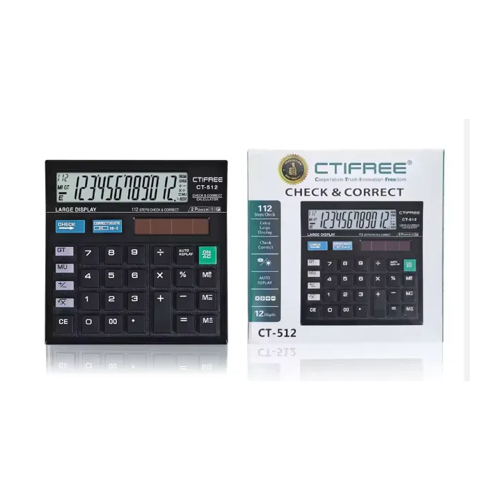 CITIIZEN 12 Digit Calculator Online | Reliable & Compact for Home, Office, and School (CT-512)