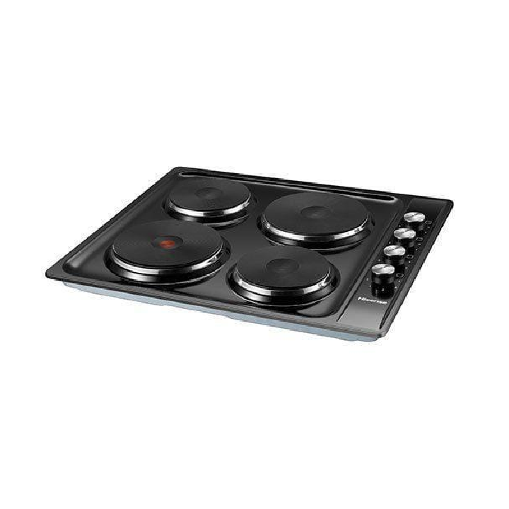 Hisense - 60cm Black Electric Hob 4 Plates 5500W High-Speed - H60STEB