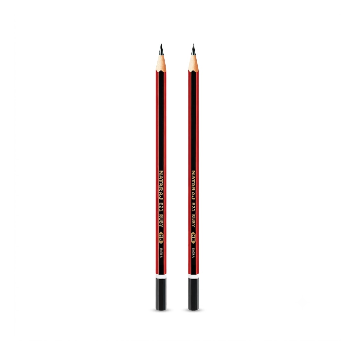 Nataraj 621 Pencils Without Eraser + Sharpener – Bulk Pack ( 144 Pcs) School Pencil