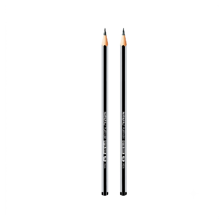 Nataraj Platinum Extra Dark 2B Pencil – Smooth Dark Writing & Shading Pencil for School, Exams & Sketching