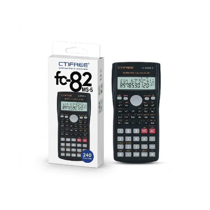 CTIFREE Functions Scientific Calculator, Black ( FC-82 MS-5)