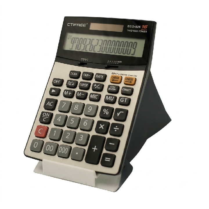 CTIFREE Desktop Calculator: 14-Digit Display with 150-Step Check for Accuracy (ECO-024 ) CTIFREE Desktop Calculator: 14-Digit Display with 150-Step Check for Accuracy (ECO-024 )