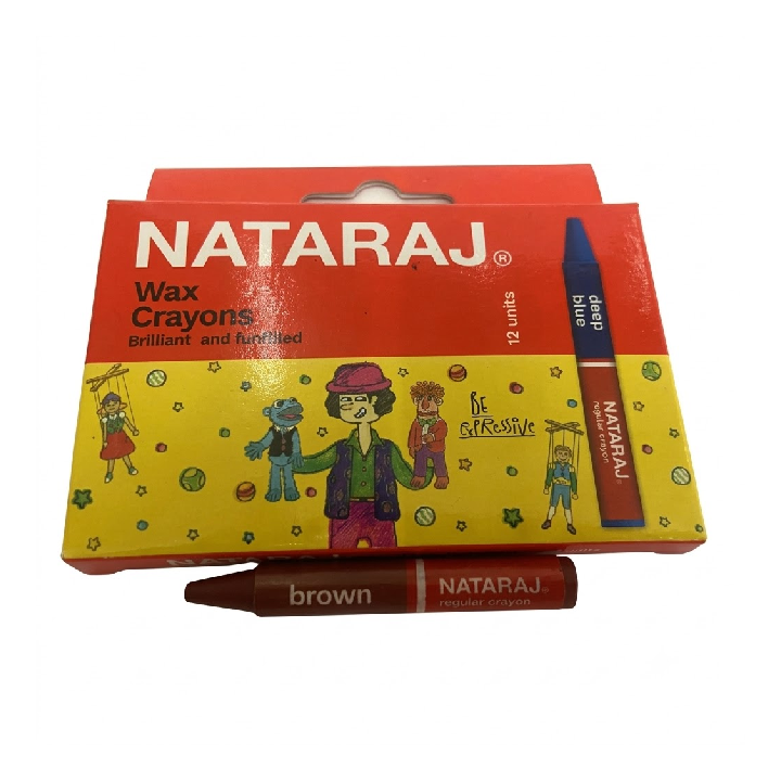 Nataraj Wax Crayons 12 Colours – Smooth, Non-Toxic Colouring Set for Kids & School