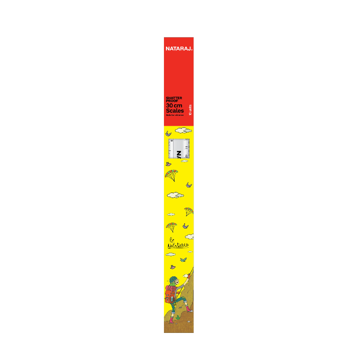Nataraj Shatter Proof Ruler –  (10 pcs)30 cm Transparent, Durable Measuring Scale for School, Office & Technical Drawing