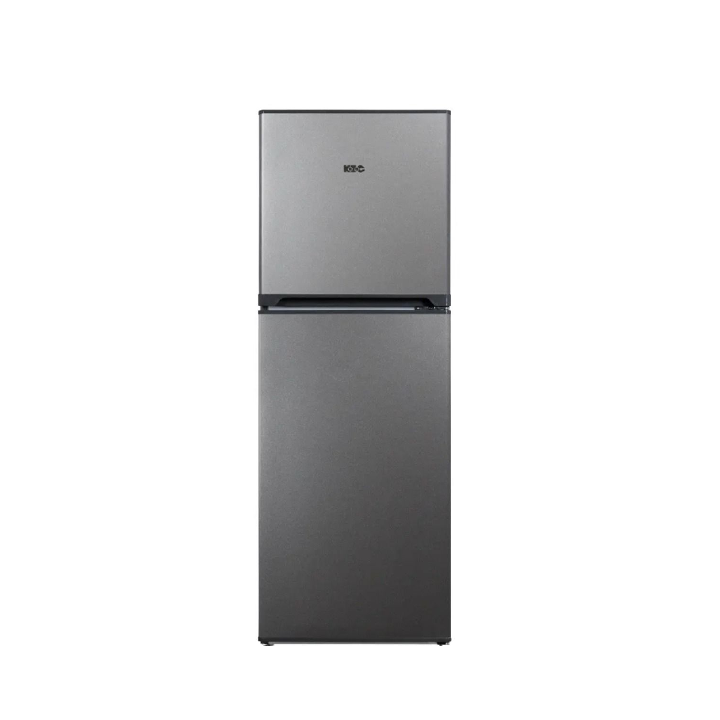 KIC 170L Double Door Fridge – Grey