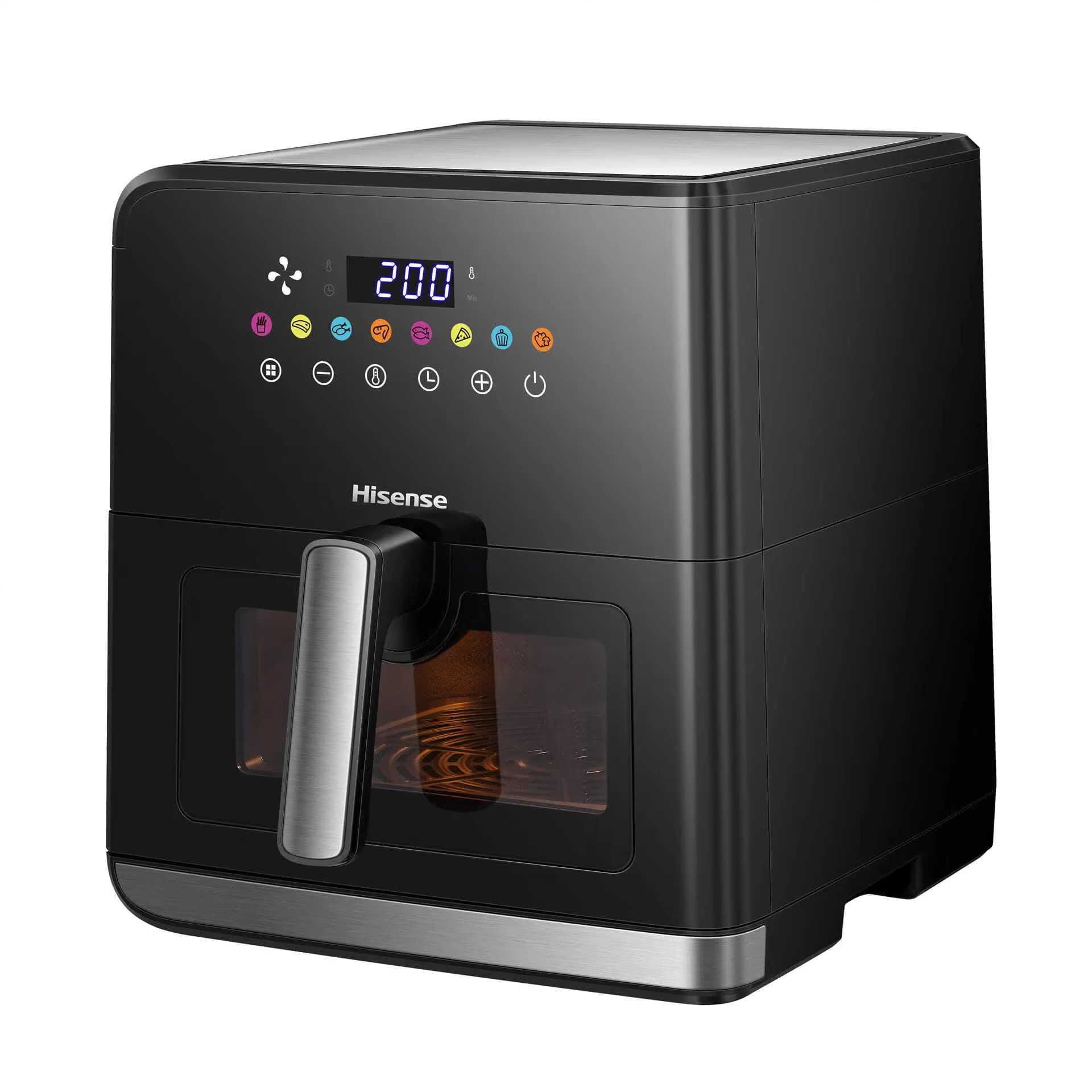 Hisense 8L Digital Air Fryer 1700W Visible Window 8 Presets (H09AFBKS4S)