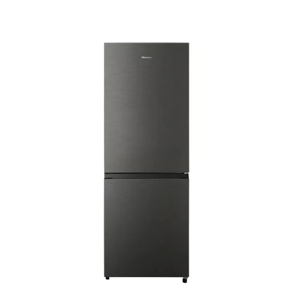 Hisense 223L Combi Fridge‑Freezer Titanium Inox with Adjustable Shelves & LED Lighting