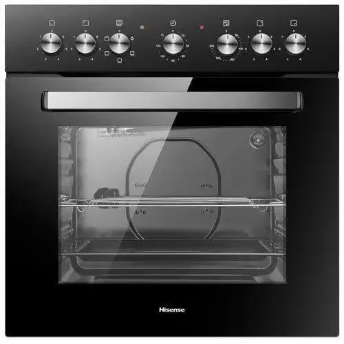 Hisense 60cm Hob Oven Combo 65L 4 Plates Black A Energy H60BISPB