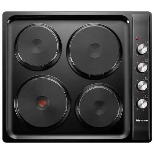 Hisense  60cm Black Electric Hob 4 Plates 5500W High-Speed H60STEB