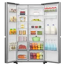 Hisense 633L Silver Side-By-Side Refrigerator with Water Dispenser & Total No Frost – H800SI-WD