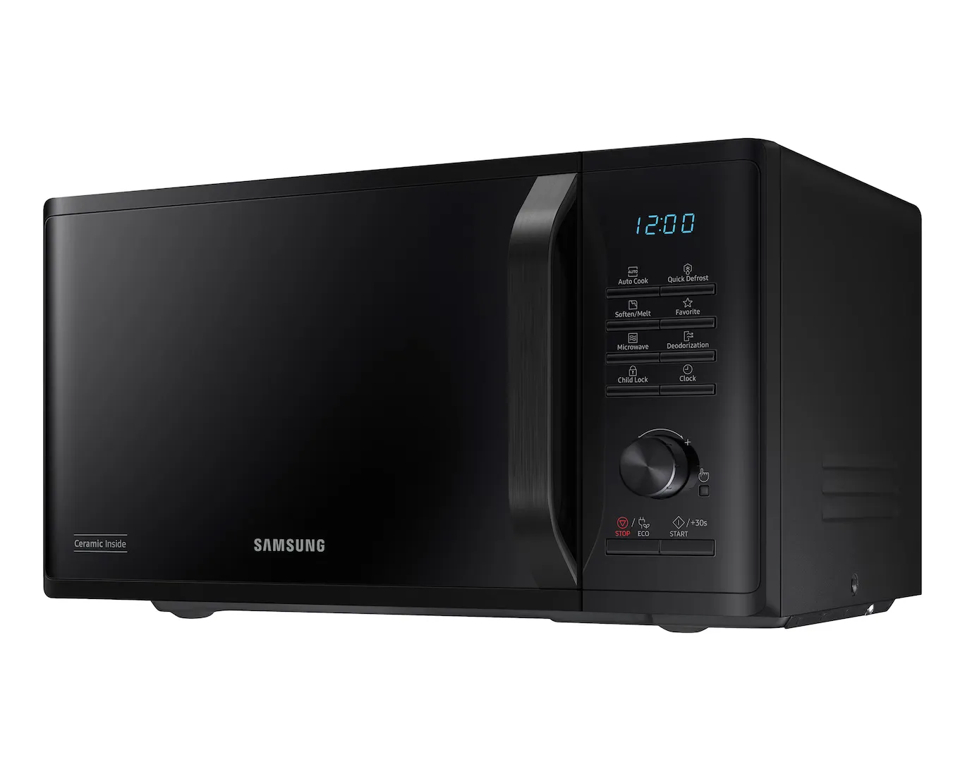 Samsung 23L Solo Microwave 800W Ceramic Quick Defrost Black MS23K3515AK/EF 