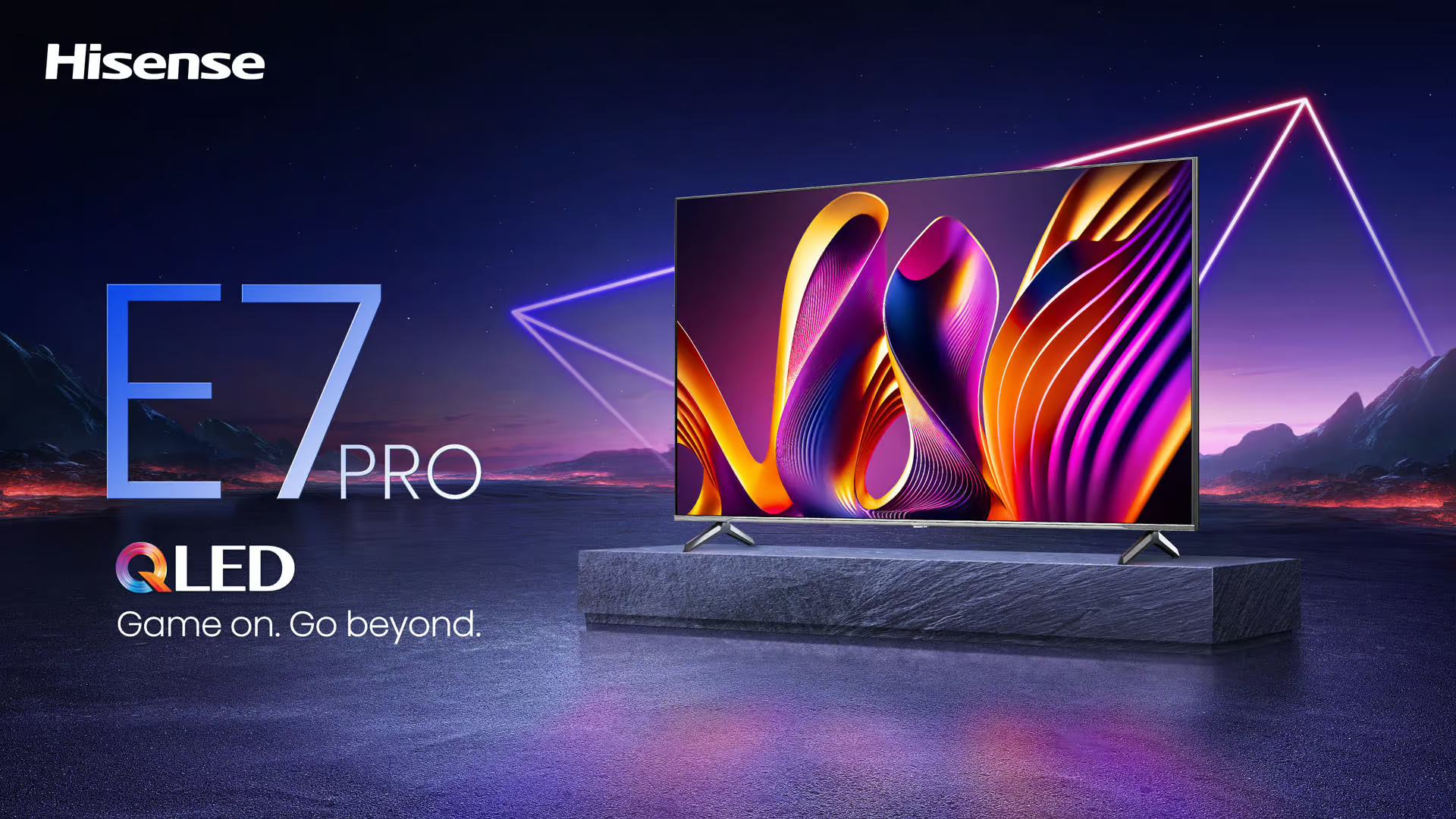 Hisense QLED 144hz VIDAA Gaming TV, Black, AI Sports Mode (LED100E7NPRO)
