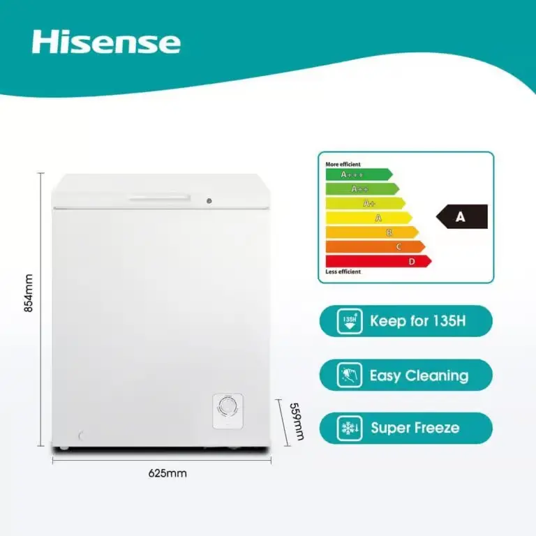 Hisense Single Door Chest Freezer, 142L, White (H175CFS)