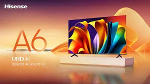 Hisense 65″ UHD 4K Smart TV – VIDAA Smart, Dolby Vision HDR, 4K AI Upscaler (LED65A6N)