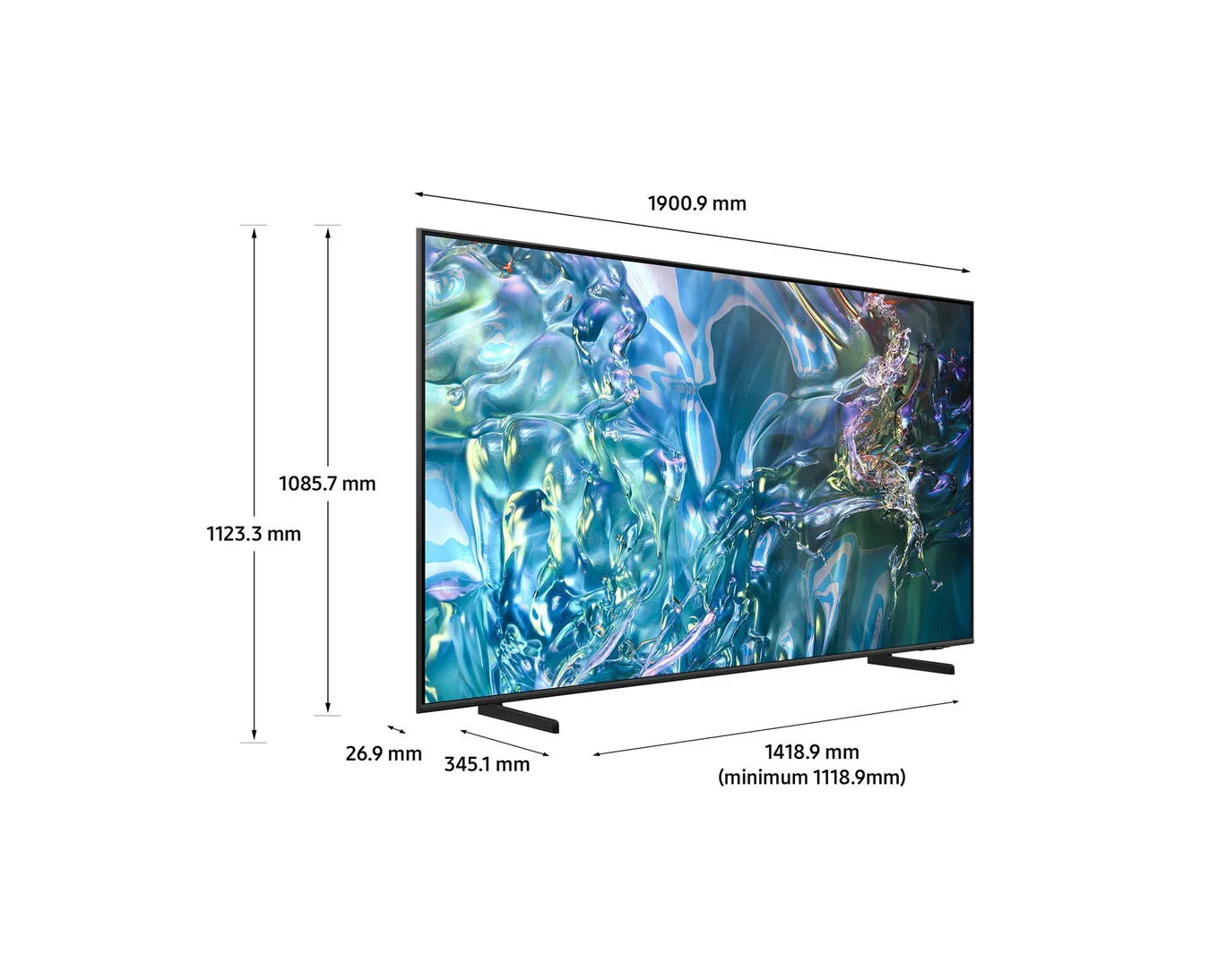 Samsung  85″ QLED 4K Smart TV – Quantum HDR, Dual LED, Tizen OS & Adaptive Sound (QA85Q60DAKXXA)