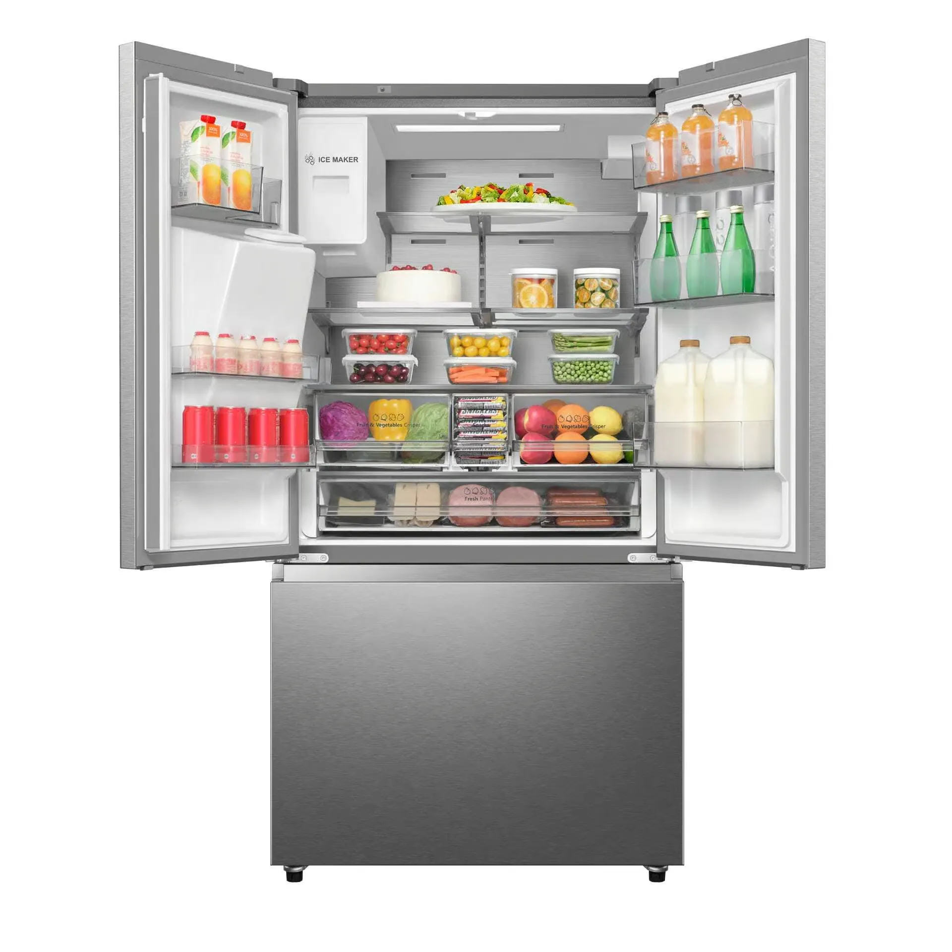 Hisense 536L French Door Refrigerator – A+, Frost-Free, Smart Wi-Fi & LED Display (H760FS-ID)