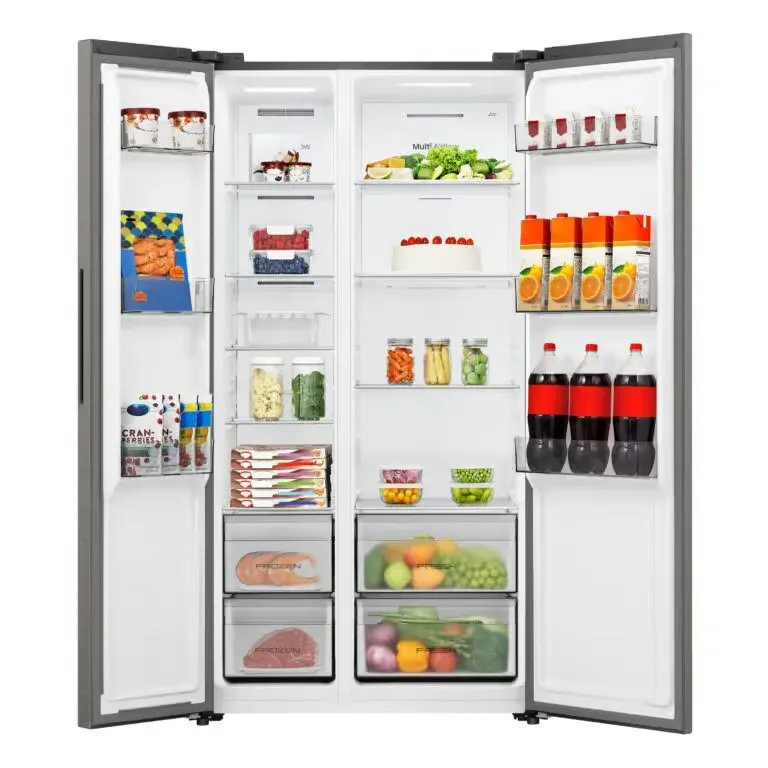Hisense 543L Side-by-Side Refrigerator – Total No-Frost, Inverter Compressor & Soft LED Lighting ( H680SIT)