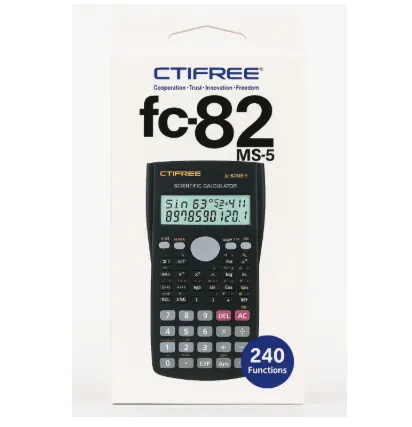 CTIFREE Functions Scientific Calculator, Black ( FC-82 MS-5)
