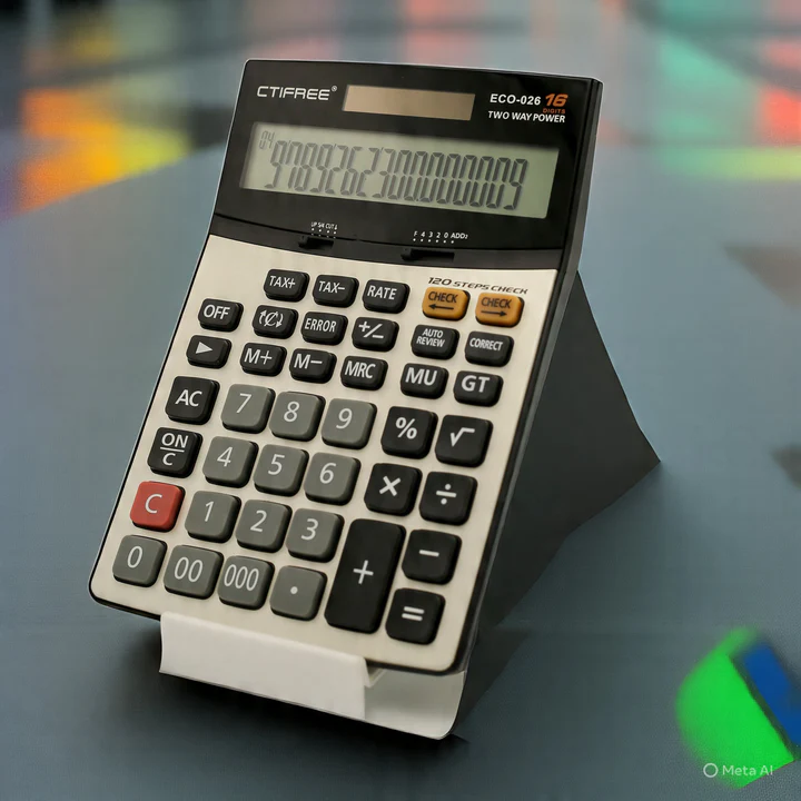 CTIFREE Desktop Calculator:  14-Digit Display with 150-Step Check for Accuracy (ECO-024 )