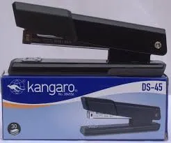 Kangaro DS‑45 Black Stapler – Quick‑Load Desk Stapler with Reload Indicator, 30‑Sheet Capacity