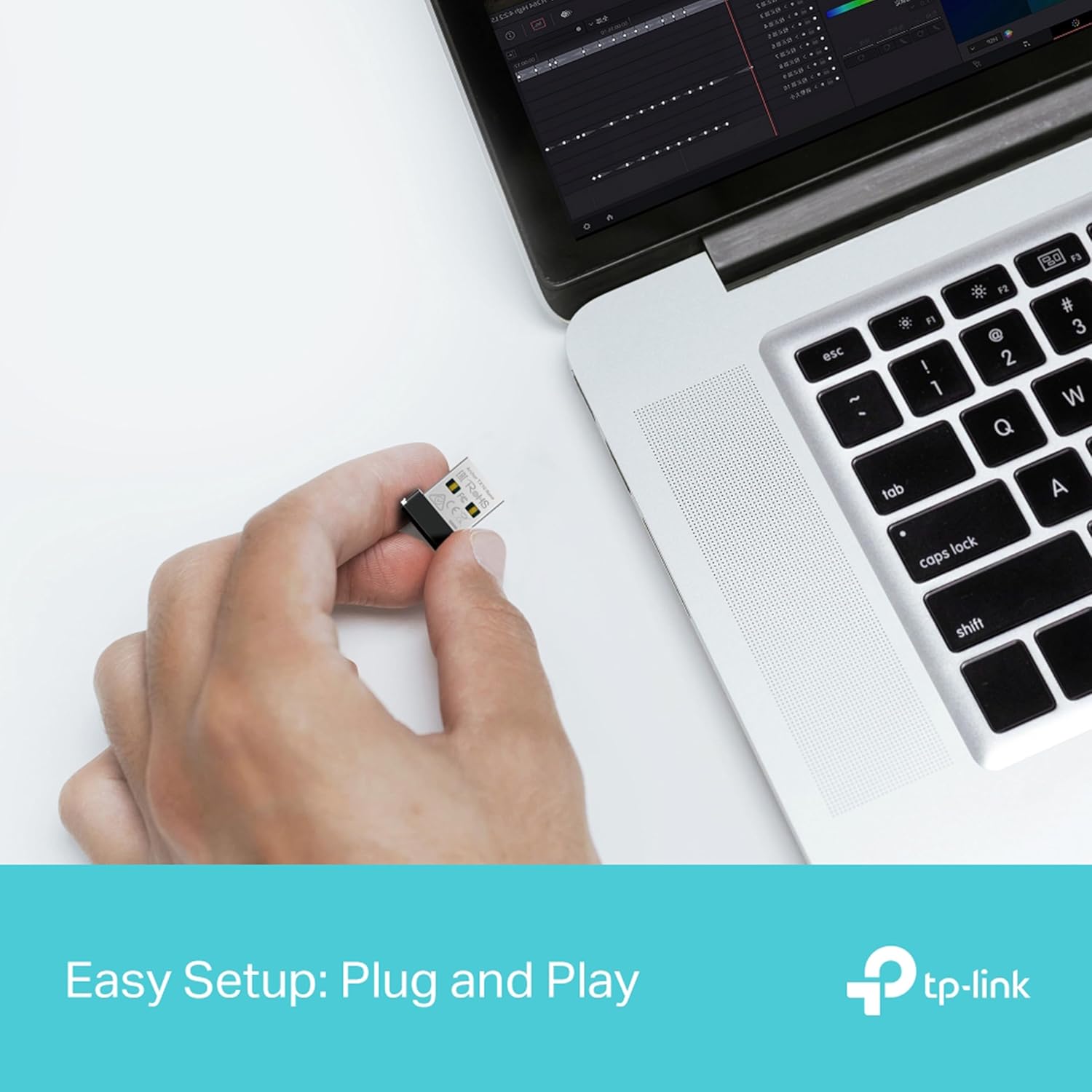 TP Link - AX300 Nano Wi-Fi 6 Wireless USB Adapter