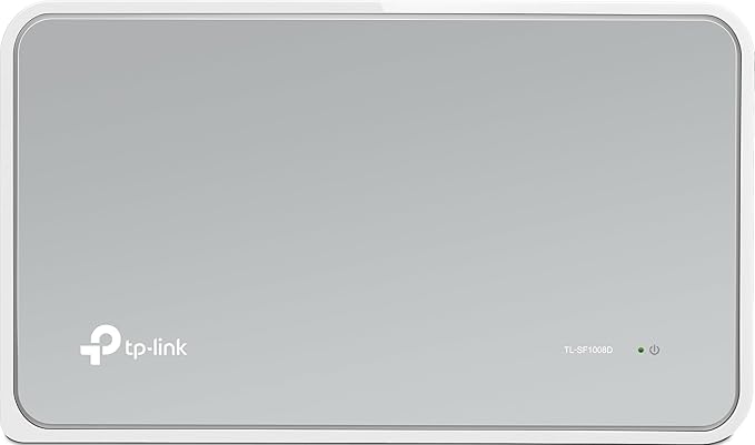 TP-Link TL-SF1008D 8-Port 10/100 Mbps Desktop Ethernet Switch/Hub, Ethernet Splitter, Plug & Play