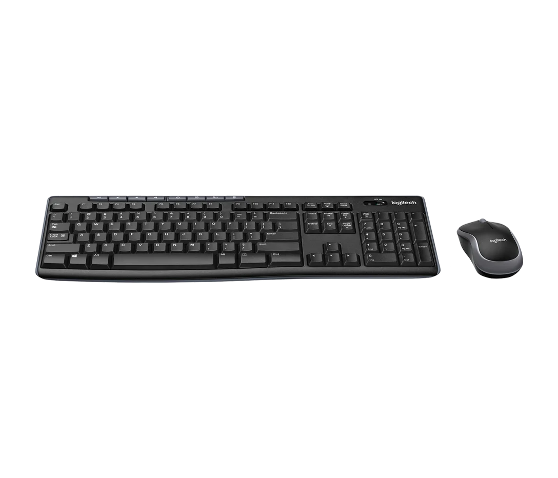 Logitech MK270 Wireless Keyboard and Mouse Combo Set, Black