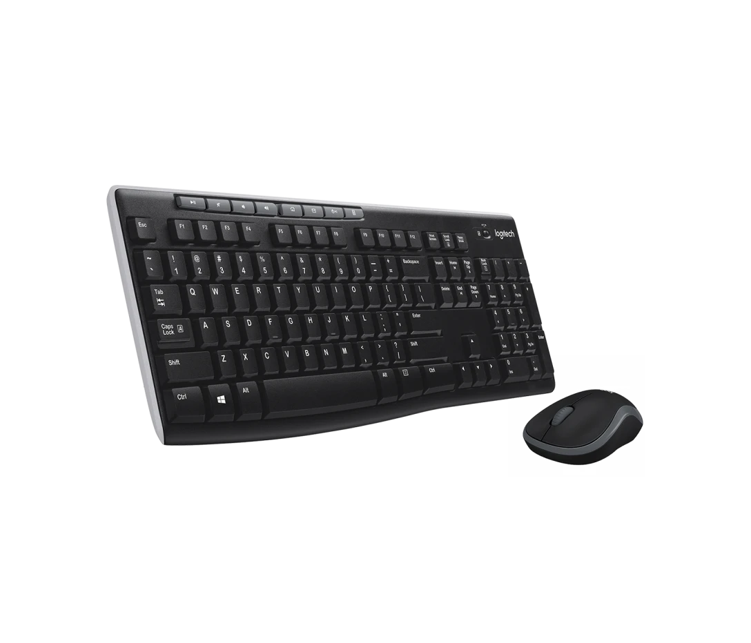 Logitech MK270 Wireless Keyboard and Mouse Combo Set, Black