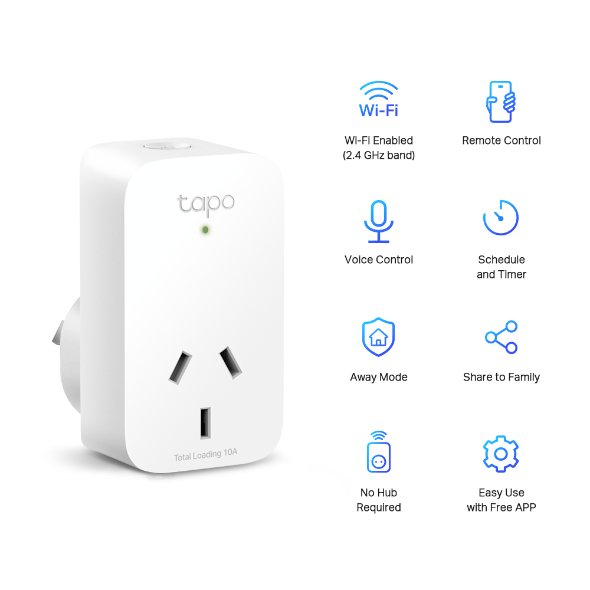 TP-Link Tapo P100 (2-pack) Mini Smart Wi-Fi Socket
