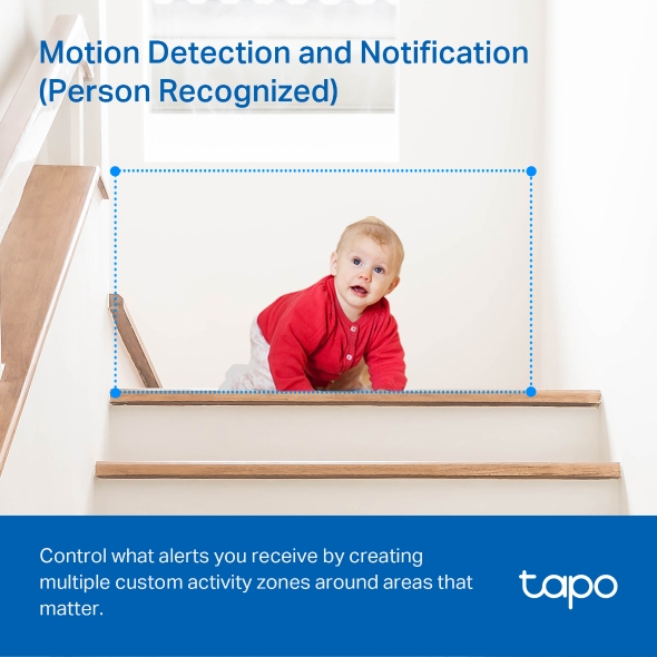 TP Link - 1080p Full HD Pan/Tilt Home Security Wi-Fi Camera (Tapo C200C)