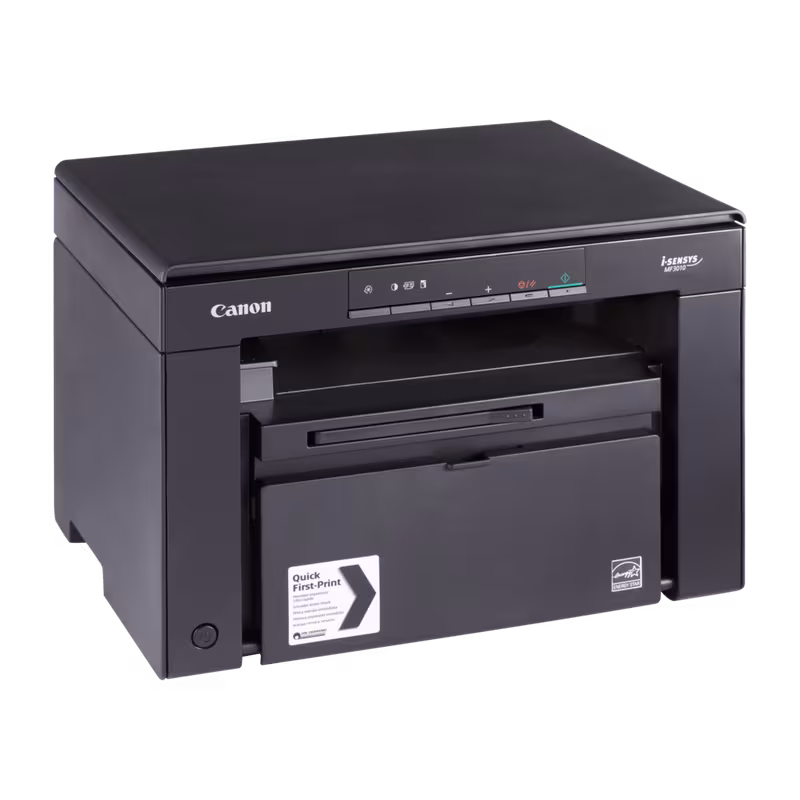 Canon i-SENSYS MF3010 3-in-1 Mono Laser Printer (5252B004AB) - Print, Scan, Copy - Compact Home Office All-in-One