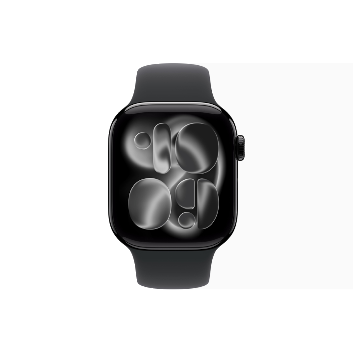 APPLE WATCH SERIES 11&nbsp;GPS&nbsp;46MM&nbsp;JET BLACK ALUMINIUM CASE WITH BLACK SPORT BAND - M/L