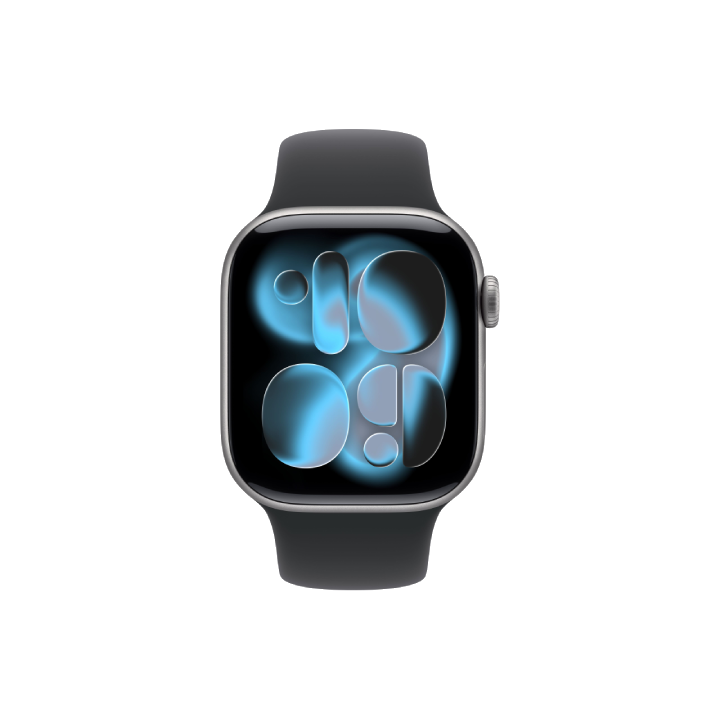 APPLE WATCH SERIES 11&nbsp;GPS&nbsp;46MM&nbsp;SPACE GREY ALUMINIUM CASE WITH BLACK SPORT BAND - M/L