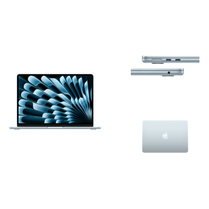 APPLE 13-INCH MACBOOK AIR: M5 CHIP WITH 10‑CORE CPU AND 10‑CORE GPU, 16GB, 1TB SSD - SKY BLUE