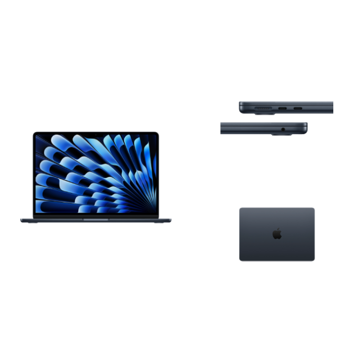 APPLE 13-INCH MACBOOK AIR: M5 CHIP WITH 10‑CORE CPU AND 10‑CORE GPU, 16GB, 1TB SSD - MIDNIGHT