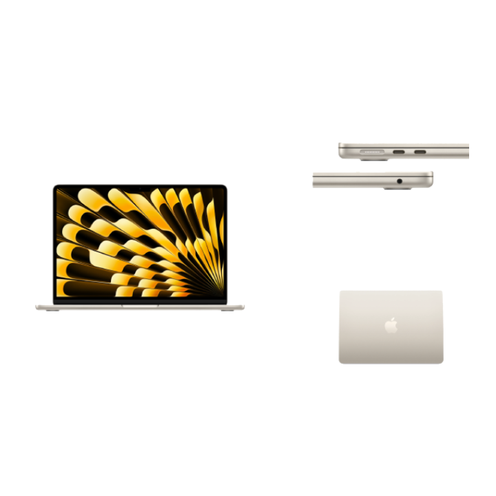 APPLE 13-INCH MACBOOK AIR: M5 CHIP WITH 10‑CORE CPU AND 10‑CORE GPU, 16GB, 1TB SSD - STARLIGHT