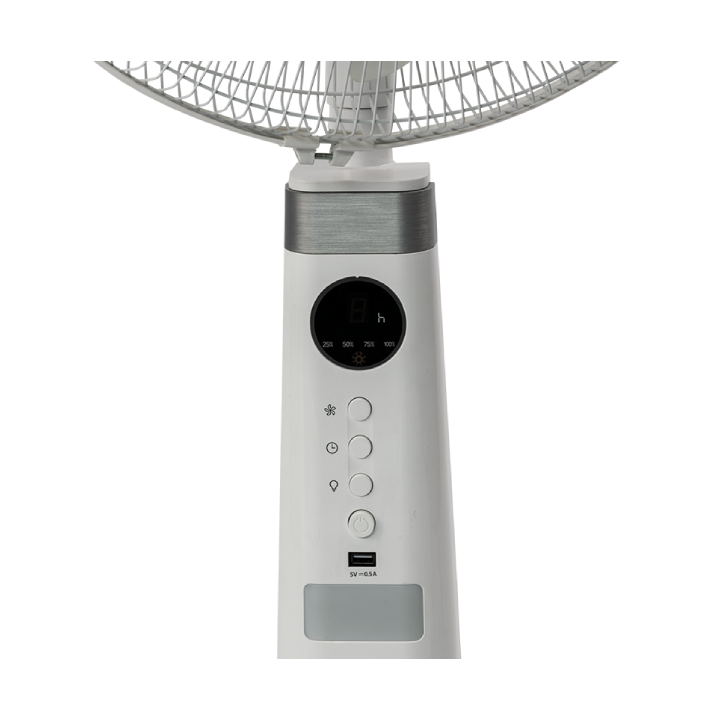 MIDEA - 18″ Rechargeable Stand Fan – White - FS45-23MRD