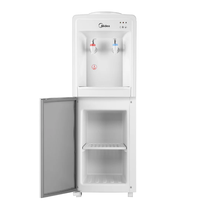 MIDEA - Hot & Cold Water Dispenser | Advanced Semi Coductor Cooling | 12L spacious cabinet - MYD718S-W