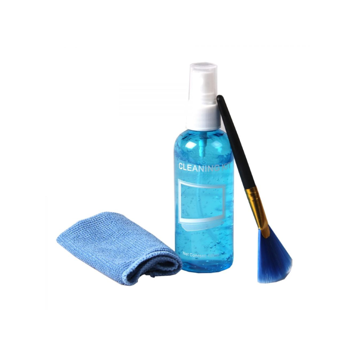LCD Cleaning Kit | One Brush |  Cleaning Solution | Microfiber Cloth- KCL-1016